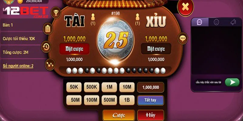 Tài Xỉu Online - Sân Chơi Cá Cược Siêu Hot Tại Nhà Cái 12bet